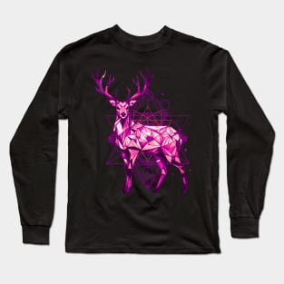 Geometric Deer Long Sleeve T-Shirt